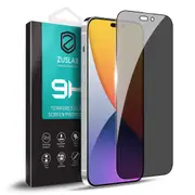 ZUSLAB iPhone 14 Pro Privacy Screen Protector Tempered Glass Flim Case Friendly 9H Hardness Anti Spy for Apple (2022)