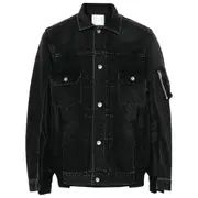 [Sacai] Sacai Patchwork Denim Jacket IV NUMERIC BLACK
