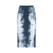 [Diesel] Diesel-Midi Skirt In Devoré Metallic Knit-Donna S STAND