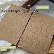 Nail Art Lines Practice Paper Drawing Painting Template Learning Book Tools