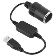 USB 5V to 12V Converter,Power Supply for Tachograph ,Lighter USB to Lighter Converter