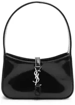 Saint Laurent Le 5 à 7 Mini Patent Leather Shoulder bag - Black ONE SIZE