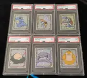 1999 Merlin Pokemon Prism PSA 9 Snorlax Blastoise Psyduck Beedrill Muk Nidoqueen