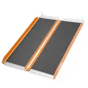 Ruedamann 3FT Foldable Wheelchair Ramp, 600 lbs Capacity Threshold Ramp with ...