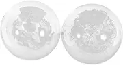 Palm Massage Balls 2pcs Hand Massaging Balls Glass Rolling Handballs for Hand Exercise Practical Decorative for Home