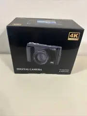 DC101AF 4K Ultra HD Digital Camera Black 16X Zoom Auto Focus Flash Lamp