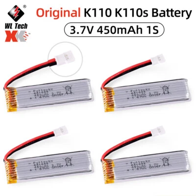 Wltoys Original Helicopter Battery 3.7V 450mAh for XK K110 K110s V977 V930 Drone