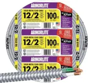 100 Ft. 12Gauge/2Gauge Solid Cu Mc Metal Clad Armorlite Cable
