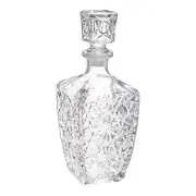 1x Bormioli Rocco 780ml Dedalo Glass Whisky Decanter Scotch Bottle with Stopper