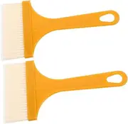 2pcs Heat Resistant Basting Brush for Oil and Sauce Durable Kitchen Pastry Brush for Grilling and Baking Non Shedding Bristles Essential Cooking Tool for Home Use