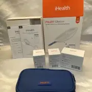 New F|ship IHealth Gluco+ Wireless Smart Blood Glucose Monitor Kit With Free App