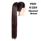 Synthetic Long Straight Ponytail Hair Extension 32 Inch Clip in Fake Wig Hairpie