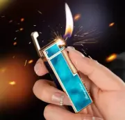 Fashion Metal Mini Side Ignition Grinding Wheel Oblique Flame Cigarette Lighter
