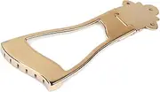 TOGEVAL Guitar Bridge Tailpiece Design for String Archtop Guitar Golden Height Compatible with Acoustic Electric Folk Guitars Includes Mounting Screws