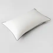 Sheridan Lanham Silk Piped Pillowcase in White/Snow @Sheridan Rewards
