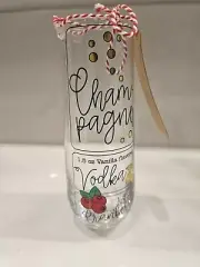 Decorative Recipe Stemless Glass Champagne Mimosa Glass