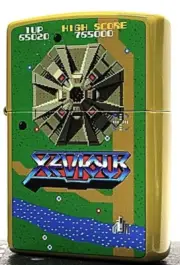 Zippo lighter Namco Legendary Xevious Famicom unused item imported from Japan