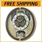 Contemporary 45-Melody Musical Wall Clock with Adjustable Volume & Night Mode