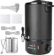 POWLAB Commercial 8L Wax Melter for Candle Making Soap, Soy Quick Melt Easy Pour