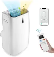 [Costway] 12000 BTU 4-in-1 Portable Air Conditioner w/Heating, Cooling, Dehumidifier, Fan,AC Unit Cooler w/WiFi & App Control, Cools Up to 35㎡, Sleep Mode, 24H Timer & 3 Fan Speeds, Remote Control