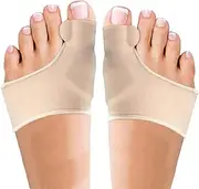Bunion Corrector and Orthopedic Hallux Valgus Relief Splint Gel Bunion Pads Sleeves Brace – Toe Stretcher Bunion Guard for Men and Women Gel Toe Spacer, Toe Separator, Toe Spreader – Bunion Protector (Skin, M (37-40EU))