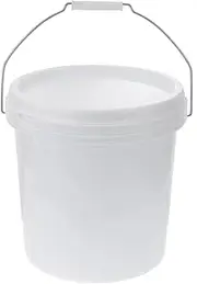 Plastic Pail with Lid and Handle Versatile Storage Container for Pet Food Paint Water and More Design for Household Use