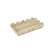 Belle Belle Rattan Scallop Trays - Set of Two