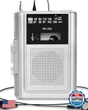 SEMIER Portable Cassette Player Recorder AM FM Radio, Compact Personal Small