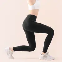 在飛比找蝦皮商城優惠-【VITASTYLE】韓國品牌ARZE棉感瑜珈褲_黑色