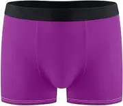 [FRODOTGV] Purple Plain Men's Boxer Briefs Shorts Workout Underwear for Men Compression Boxer Para Hombre, Purple Plain, X-Large