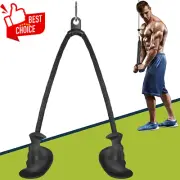 Ergonomic Triceps Pull Down Rope Non-Slip Grip LAT Cable Attachment for Home Gym