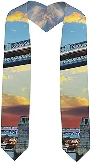 [EdWal] Tower Bridge in London print Graduation Stole and Sash Class for Unisex Adult Honor Stole Honor Stole of 2025