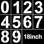 18 Inch Large Number Stencils Reusable Plastic Digital Templates for Cake Address Painting