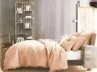 NIP! Kenneth Cole NY Mineral KING Duvet Cover in Blush 45% Soft Linen 50% Cotton