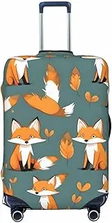 [GaxfjRu] Yellow Fox Suitcase Cover,Suitcase Covers for Luggage, Keep Your Luggage Secure and Stylish,Luggage Covers for Suitcase TSA Approved, Black, XL