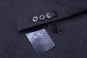 New Armani Plaid Check Blazer Men Sport Coat Jacket Size 38S Dual Vent