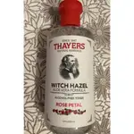 THAYERS, 金縷梅蘆薈配方，無酒精爽膚水，玫瑰花瓣 355 毫升