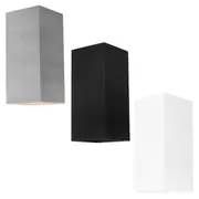 Busselton Outdoor LED Up/Down Wall Light 6w in Aluminium/Black/White