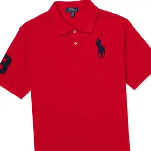 【RALPH LAUREN】RL POLO 經典刺繡大馬短袖POLO衫 上衣-青年款-紅色(百搭爆款/精選舒適/平輸品)