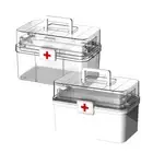 3-Layer Medicine Cabinet Family Storage Dustproof Large Capacity Case Organizer