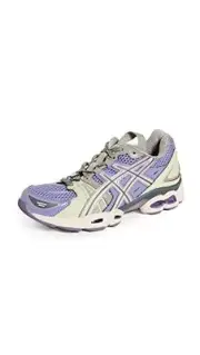 Asics Ub3-S Gel-Nimbus 9 Womens Shoes Size 5, Color: Purple/Green