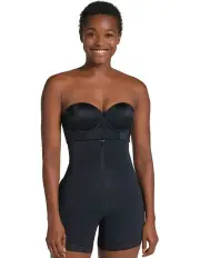 [Leonisa] Extra High-Waist Zip Front Tummy Control Shaping Short in Black