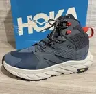 HOKA One Anacapa Mid GTX Boots Womens 11B Real Teal Outer Space Blue Hiking Shoe