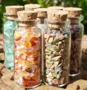 Choose Gemstone Chip Bottle Nugget No Hole Undrilled Jewelry Gem Natural Chakra