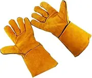 WHAMVOX Thorn Proof Gardening Gloves 1 Pair Labor Gloves Sturdy Comfortable Soft Leather for Welding Cutting Safety Tools