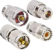 N-UHF RF Coaxial Adapter Connector Kit N Male/Female to UHF PL-259 SO-239 M/F Straight Adapter