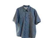 ORVIS MENS SHORT SLEEVE BUTTON UP SHIRT (BLUE,XL) NWT