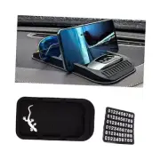 Car Dashboard Phone Holder, Non-Slip Double-Groove Auto Cell Phone Pad Geckos