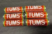 Vintage 1980’s 6 Sealed Rolls TUMS Antacid Tablets Old Store Stock MIP mint NOS