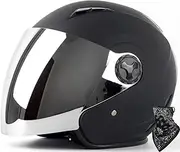 Vintage Open Face Motorcycle Helmet Lightweight Motorcycle Helmet with Extended Visor Jet Helmet for Adult Men Women Motorcycle Street Racing ECE/DOT Approved